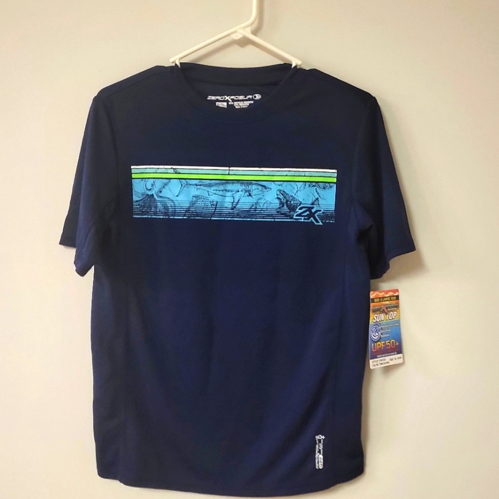 ZeroXposur Big Boys Sun Protection Swim Tee New